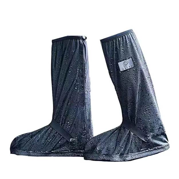 PALAY® Rain Shoes Cover, Waterproof Shoe Covers for Men Women, Reusable PVC Shoe Cover for Rainy Season, Non-Slip TPE Sole Rain Boots with Elastic Design Outdoor Footwear Protector for Monsoon