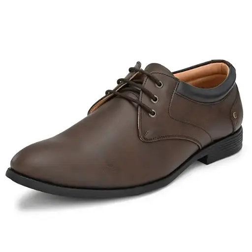 Centrino Men's Formal Classic Derby Lace-Up Formal Shoes for Office, Party,Wedding | Dress Shoes | Extra Cushioning Insole | Lightweight & Comfortable (7956)