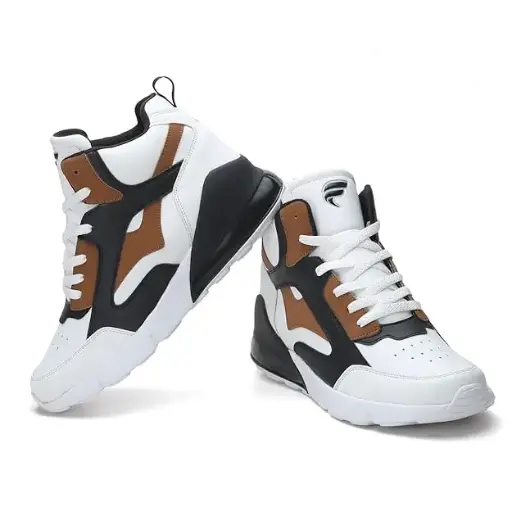 FIELD CARE Turbo High-Top Athletic Sporty Fashion Chunky Sneakers Hi-Top Lace-up Basketball Training Shoes